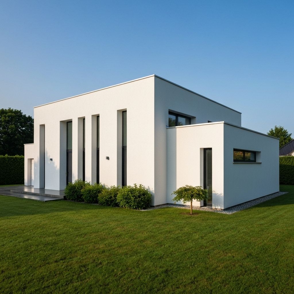 Clean rendered house